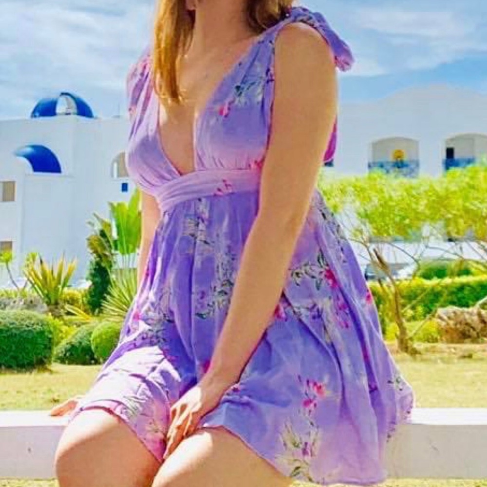 Forever 21 Purple Floral Dress